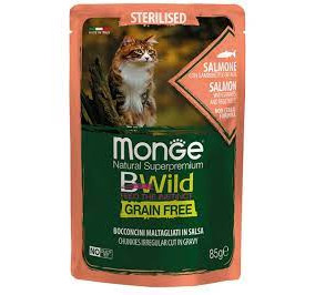 Monge BWild sterilizzato con salmone gr 85