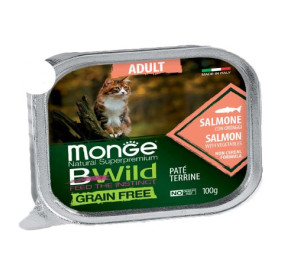 Monge BWild grain free adult patè con salmone gr 100