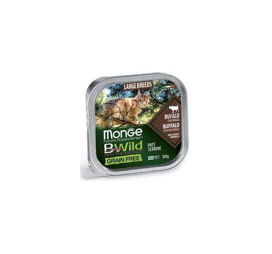 Monge BWild grain free large breeds patè con bufalo gr 100