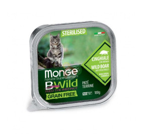 Monge BWild grain free sterilizzato patè con cinghiale gr 100