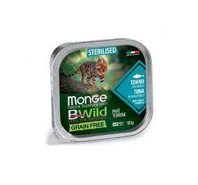 Monge BWild grain free sterilizzato patè con tonno gr 100