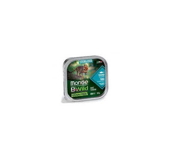 Monge BWild grain free sterilizzato patè con tonno gr 100