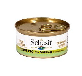 Schesir tonnetto con manzo in brodo di pesce gr 70