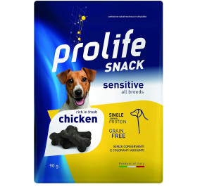 Prolife snack sensitive all breeds con pollo gr 90