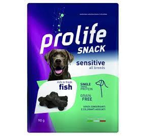 Prolife snack sensitive all breeds con pesce gr 90