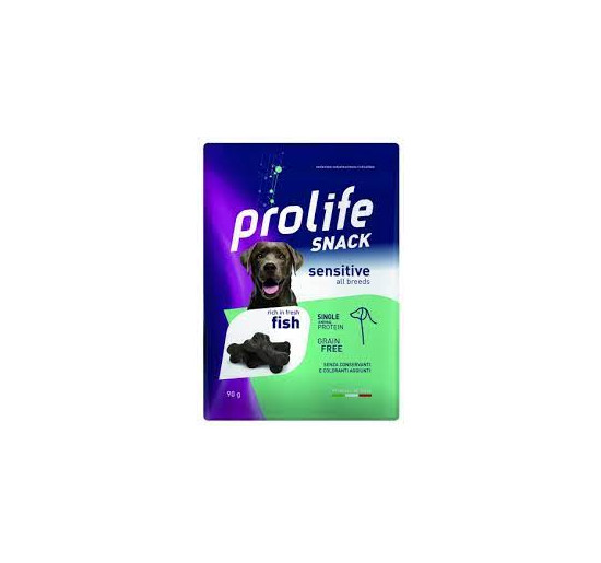 Prolife snack sensitive all breeds con pesce gr 90