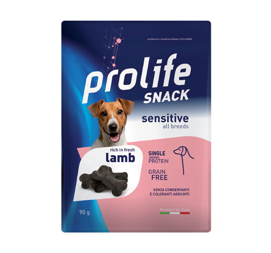 Prolife snack sensitive all breeds con agnello gr 90
