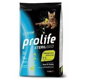 Prolife sterilised grainfree sensitive con quaglia e patate gr 400