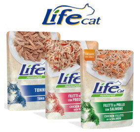 Life cat bustina filetti di pollo con salmone gr 70