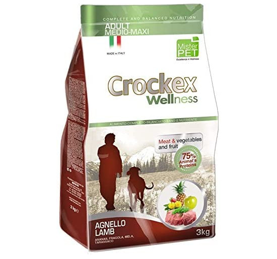 Crockex wellness adult medio maxi agnello kg 12