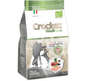 Crockex wellness adult medio maxi pollo kg 12