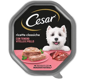 Cesar ricette classiche con tenero vitello e pollo gr 150