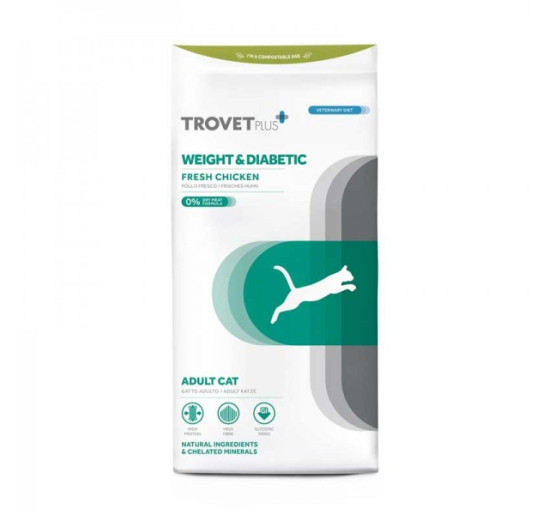 Trovet plus weight & diabetic con pollo fresco kg 3