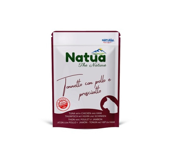 Natua bustina in jelly tonnetto con pollo e prosciutto gr 70