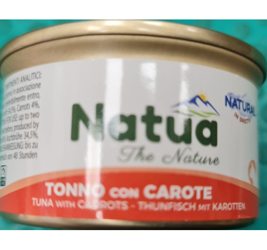 Natua in brodo tonno con carote gr 85