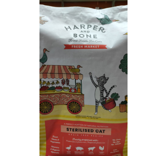 Harper and bone fresh sterilizzato con anatra, maiale, agnello e tacchino kg 2