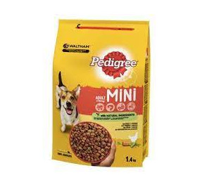 Pedigree adult mini con pollo e verdure kg 1,4