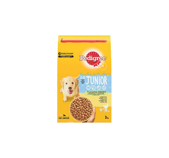 Pedigree junior con pollo e riso kg 3