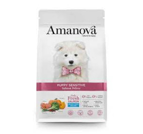 Amanova puppy sensitive salmone deluxe kg 2