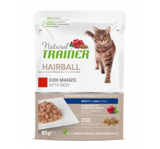 Trainer hairball con manzo gr 85