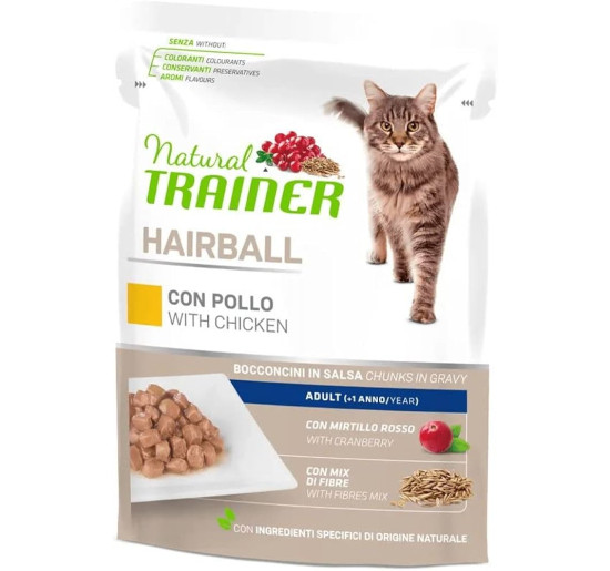 Trainer hairball con pollo gr 85