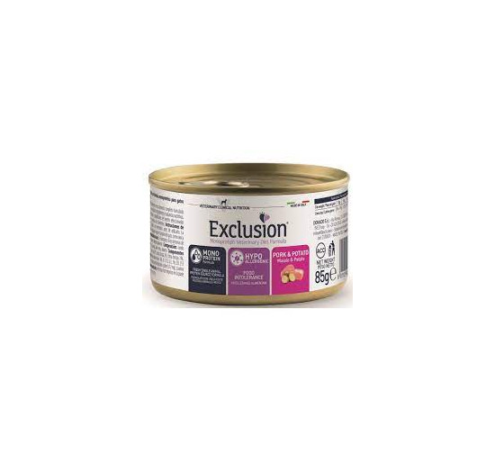 Exclusion hypoallergenic maiale e patate gr 85