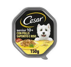 Cesar senior 10 + con tenero pollo e riso gr 150