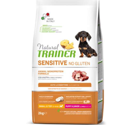 Fitness 3 trainer mini puppy anatra, riso e olio kg 2